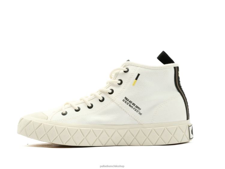 zapatos estrella blanca 48PB160 Palladium palla ace mediados unisexo