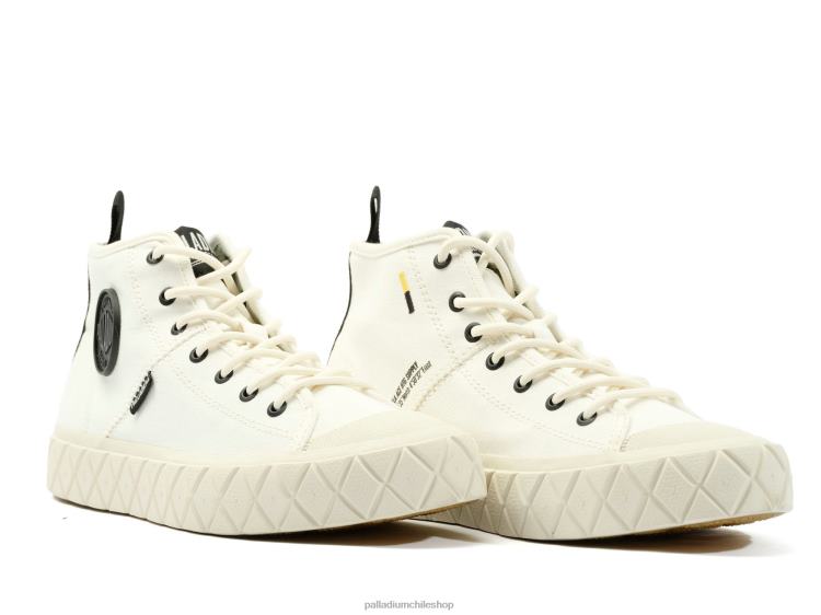 zapatos estrella blanca 48PB160 Palladium palla ace mediados unisexo