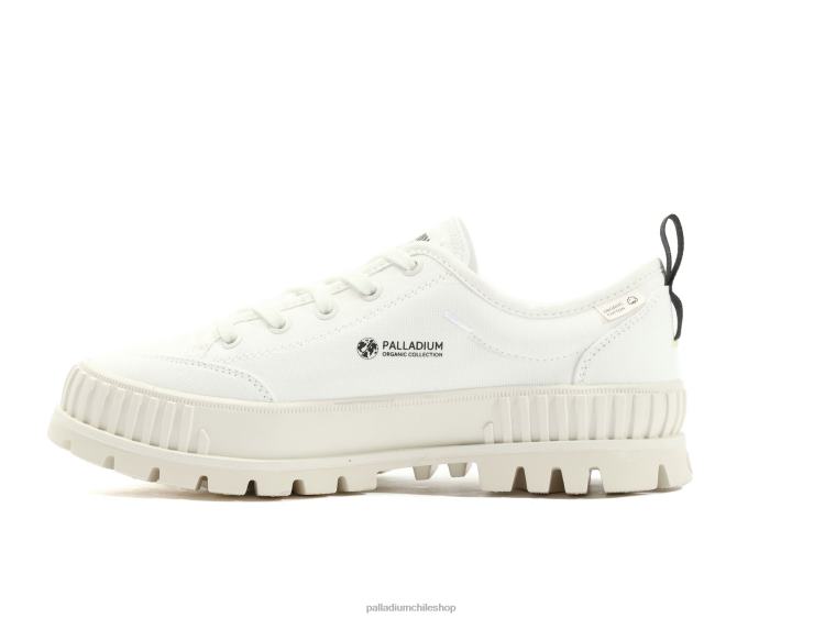 zapatos estrella blanca 48PB165 Palladium pallashock lo organico 2 unisexo