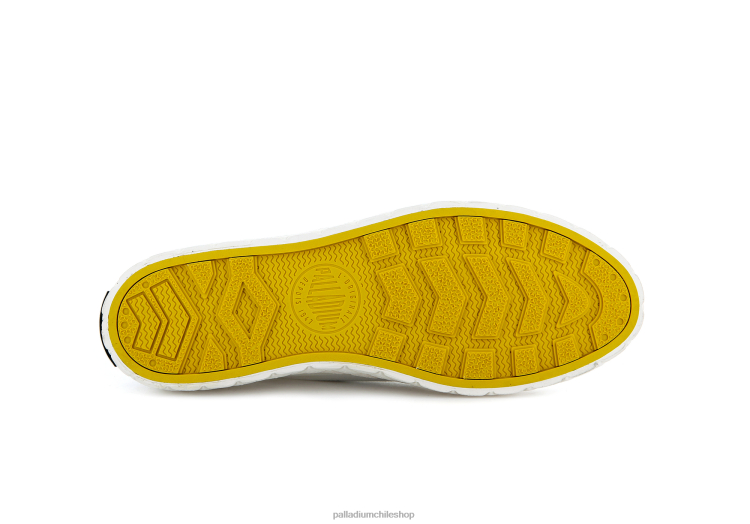 zapatos estrella blanca 48PB187 Palladium lienzo palla ace unisexo