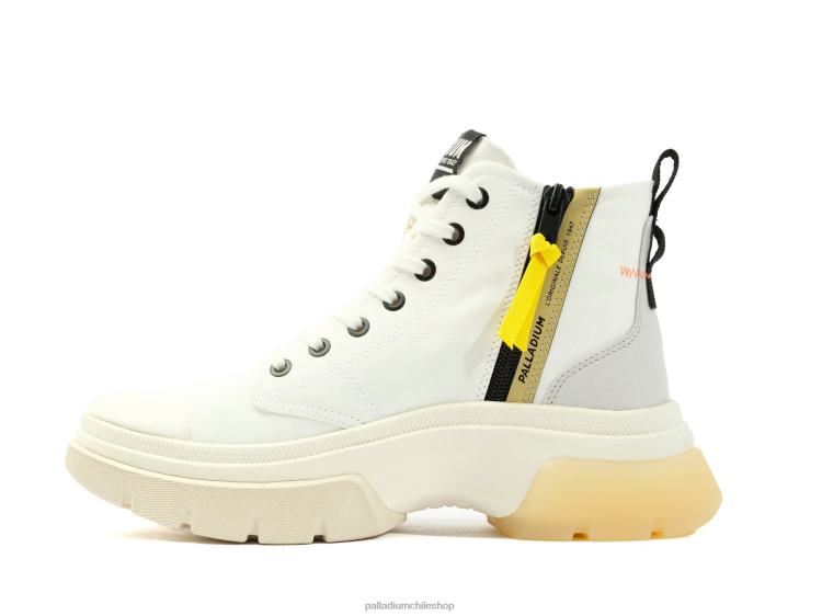 zapatos estrella blanca 48PB285 Palladium pallawave medio metro mujer