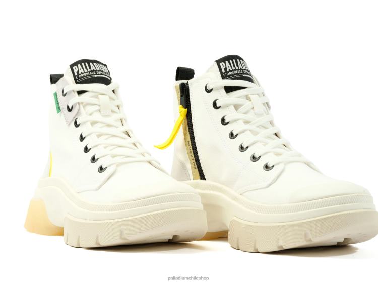 zapatos estrella blanca 48PB285 Palladium pallawave medio metro mujer