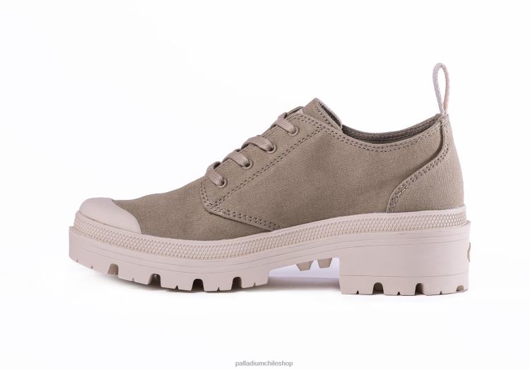 zapatos gris claro 48PB276 Palladium sarga pallabase lo mujer