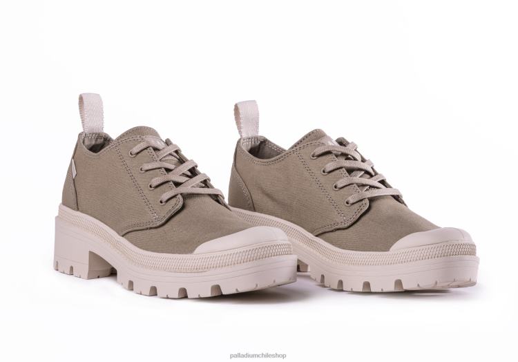zapatos gris claro 48PB276 Palladium sarga pallabase lo mujer