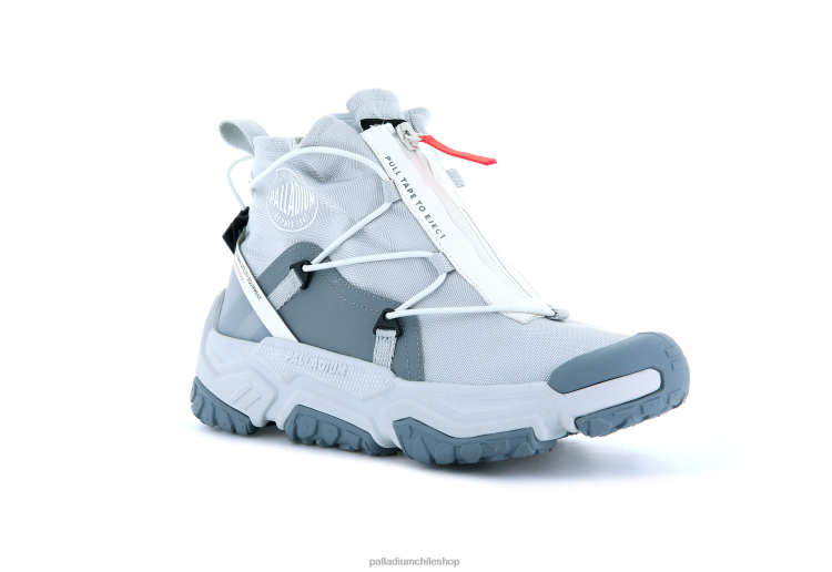 zapatos gris glaciar 48PB181 Palladium off-grid hi zip impermeable plus unisexo