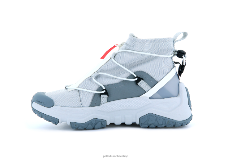 zapatos gris glaciar 48PB181 Palladium off-grid hi zip impermeable plus unisexo