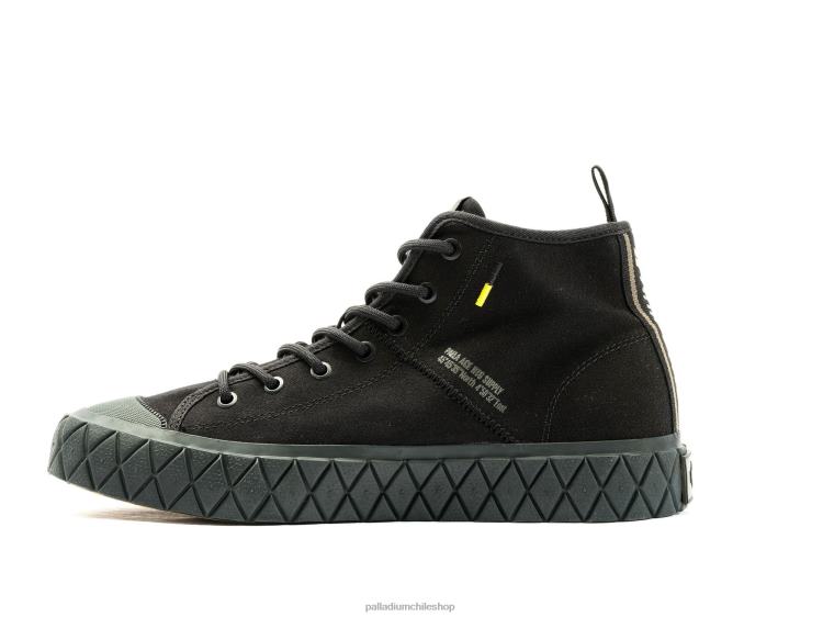 zapatos negro 48PB129 Palladium palla ace mediados unisexo