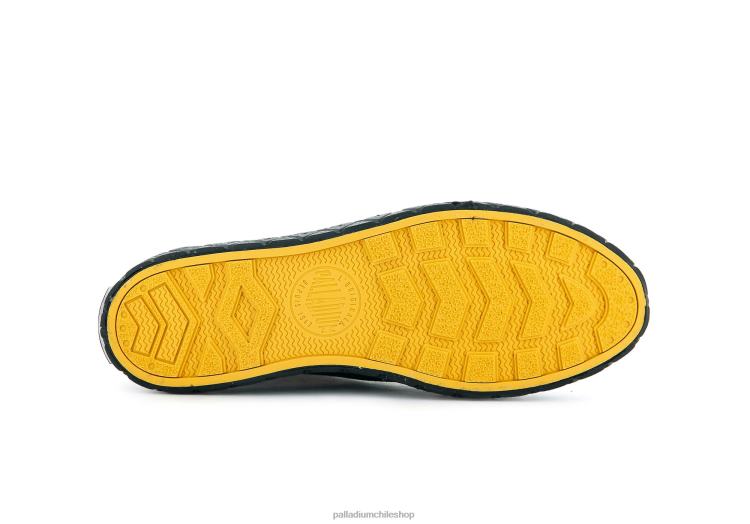zapatos negro 48PB150 Palladium palla ace lienzo medio unisexo