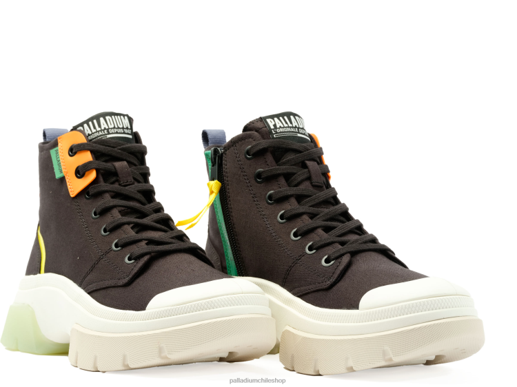 zapatos negro 48PB282 Palladium pallawave medio metro mujer