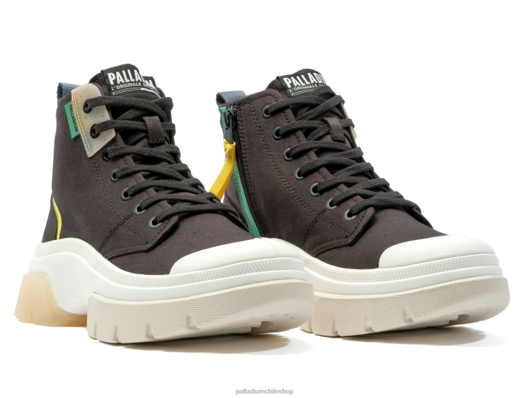 zapatos negro 48PB282 Palladium pallawave medio metro mujer