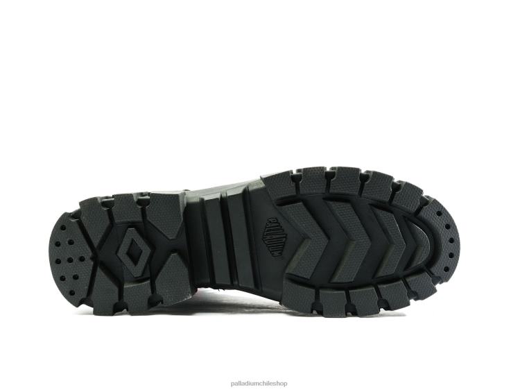 zapatos negro 48PB301 Palladium guardabosques deportivo revuelta mujer
