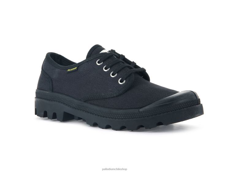 zapatos negro 48PB318 Palladium wopallabrousse oxford mujer