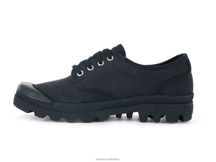 zapatos negro 48PB318 Palladium wopallabrousse oxford mujer