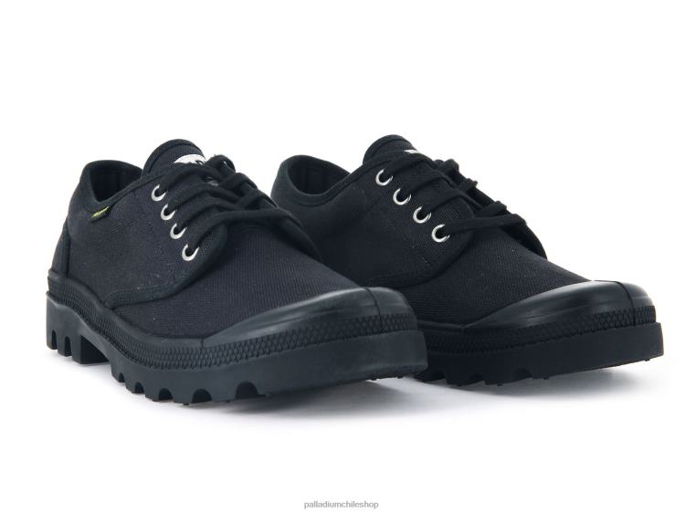 zapatos negro 48PB318 Palladium wopallabrousse oxford mujer