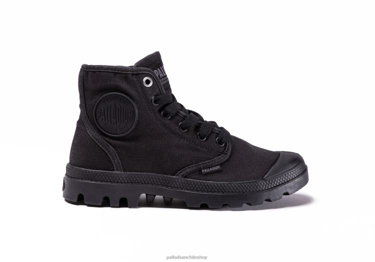 zapatos negro 48PB352 Palladium pampa hola niños
