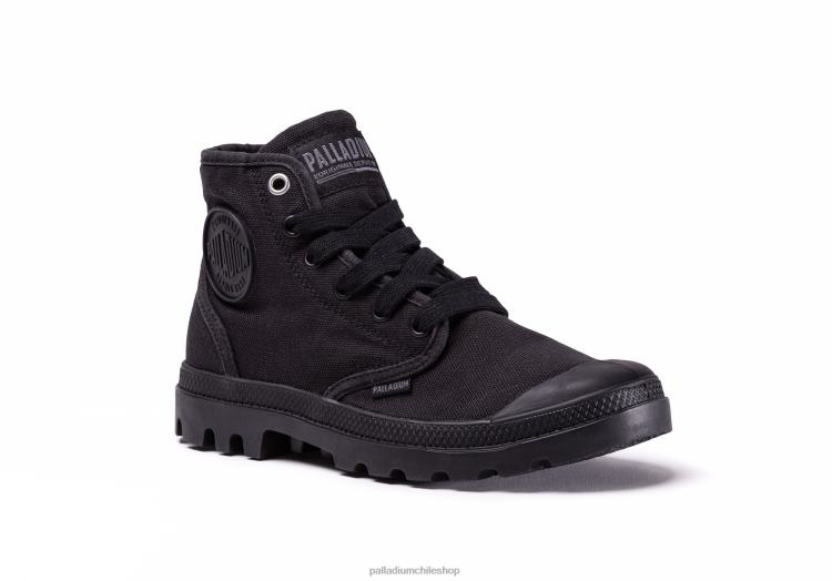 zapatos negro 48PB352 Palladium pampa hola niños
