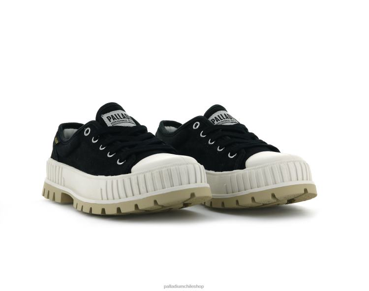 zapatos negro/goma 48PB178 Palladium pallashock unisexo