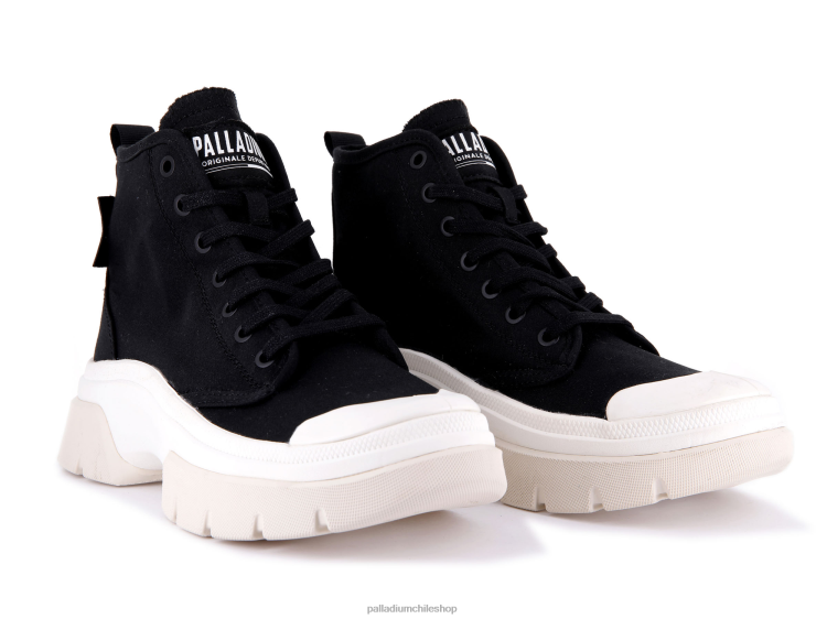 zapatos negro/malvavisco 48PB294 Palladium pallawave mujer