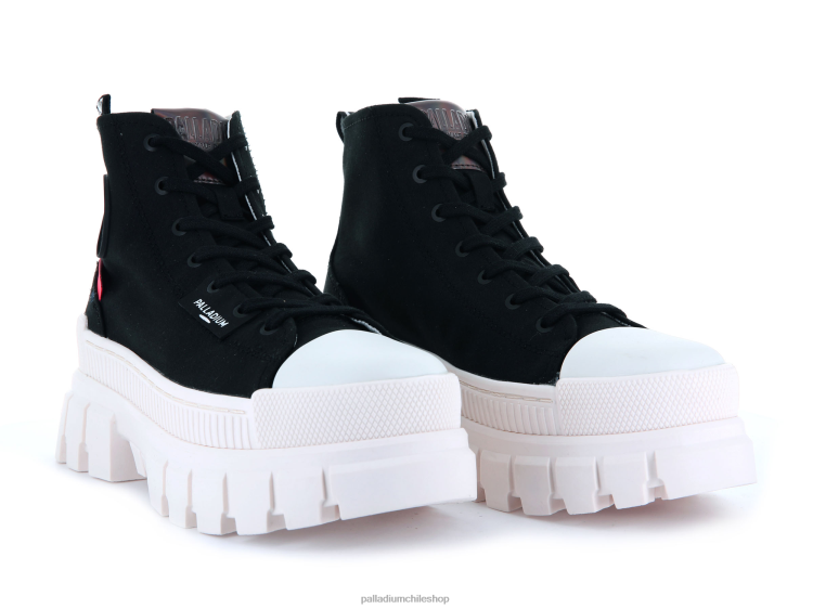 zapatos negro/malvavisco 48PB300 Palladium revuelta hola tx mujer