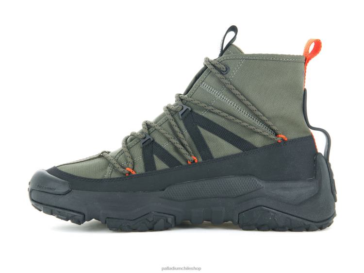 zapatos noche de oliva 48PB137 Palladium wpplus cruzado fuera de la red unisexo