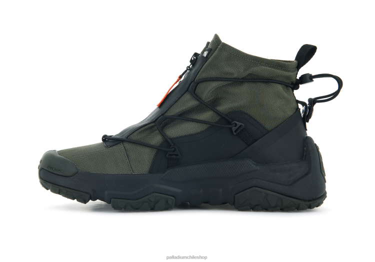 zapatos noche de oliva 48PB179 Palladium off-grid hi zip impermeable plus unisexo