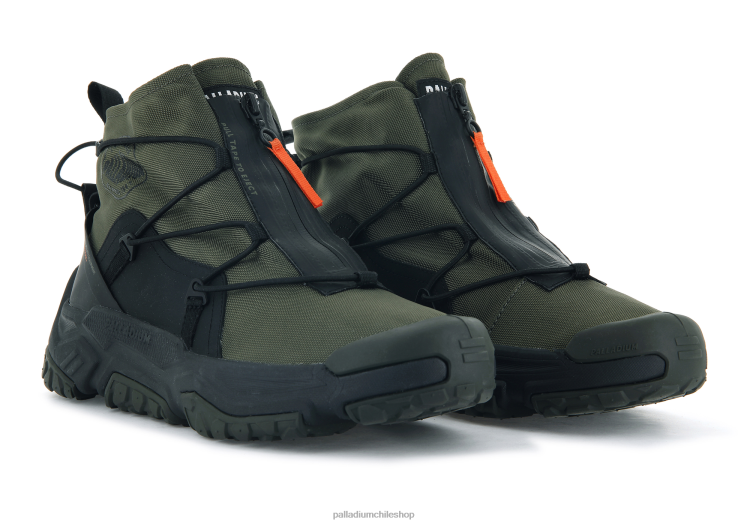 zapatos noche de oliva 48PB179 Palladium off-grid hi zip impermeable plus unisexo