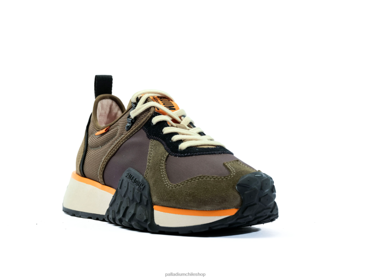 zapatos oliva noche/negro 48PB161 Palladium corredor de tropas unisexo