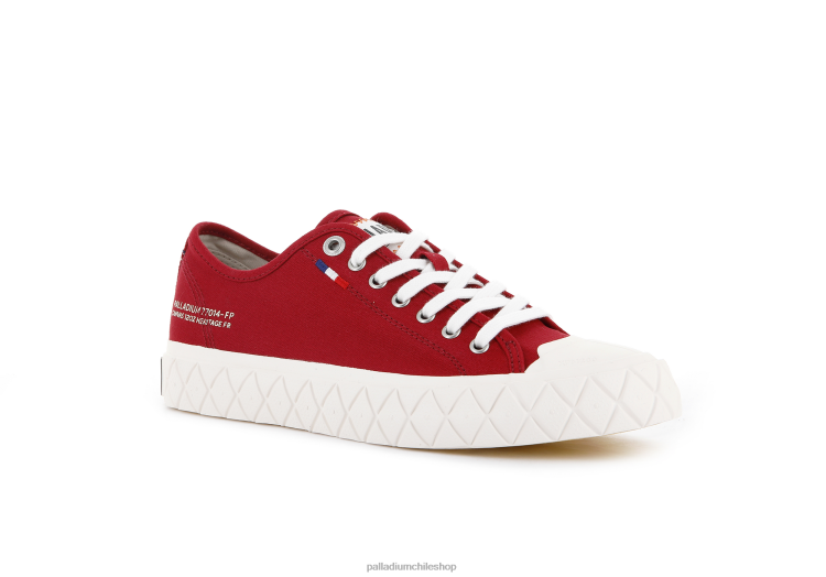 zapatos salsa roja 48PB182 Palladium lienzo palla ace unisexo