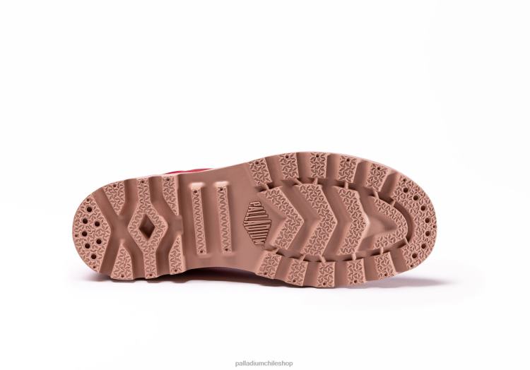 zapatos salsa roja 48PB357 Palladium pampa hola niños