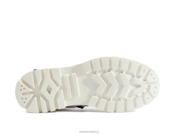 zapatos vapor/blanco estrella 48PB128 Palladium pallashock re-elaboración 2 unisexo